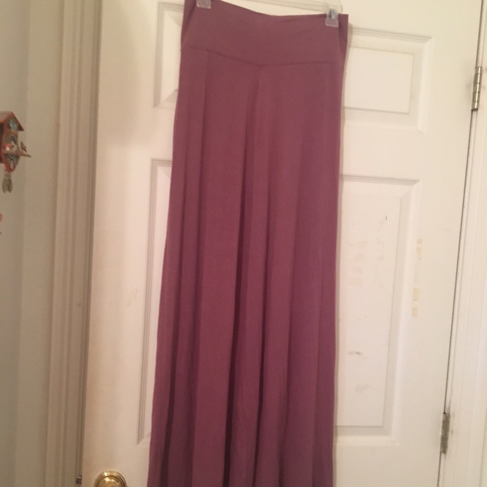 Pink maxi skirt